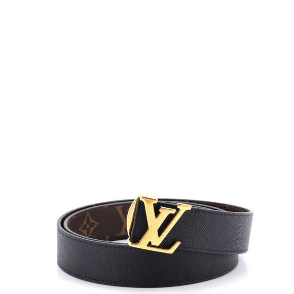 Louis Vuitton Medium LV Initiales Reversible Belt Monogram Canvas and Leather